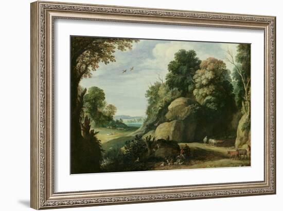 Landscape (Oil on Canvas)-Paul Brill Or Bril-Framed Giclee Print