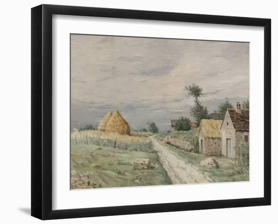 Landscape (Oil on Canvas)-Jean-Charles Cazin-Framed Giclee Print