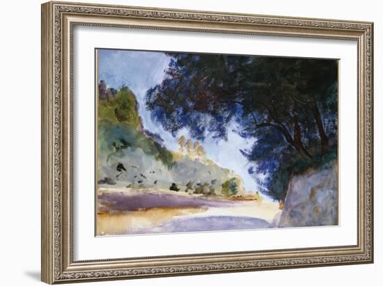 Landscape, Olive Trees, Corfu, 1909-John Singer Sargent-Framed Giclee Print