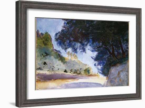 Landscape, Olive Trees, Corfu, 1909-John Singer Sargent-Framed Giclee Print