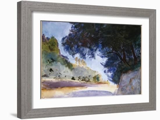 Landscape, Olive Trees, Corfu, 1909-John Singer Sargent-Framed Giclee Print