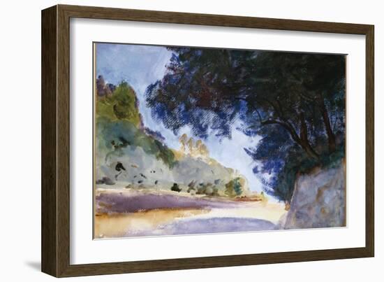 Landscape, Olive Trees, Corfu, 1909-John Singer Sargent-Framed Giclee Print