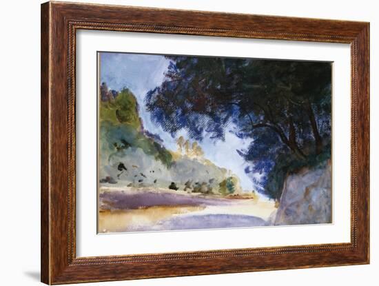 Landscape, Olive Trees, Corfu, 1909-John Singer Sargent-Framed Giclee Print