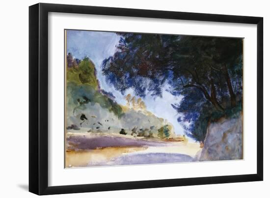 Landscape, Olive Trees, Corfu, 1909-John Singer Sargent-Framed Giclee Print