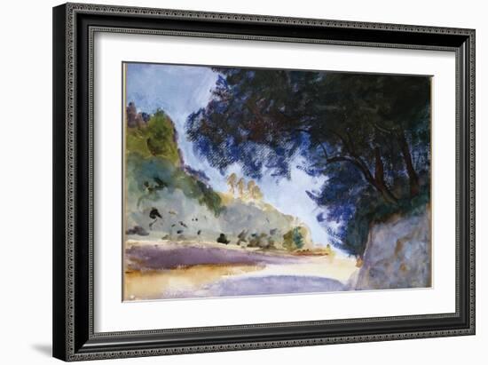 Landscape, Olive Trees, Corfu, 1909-John Singer Sargent-Framed Giclee Print