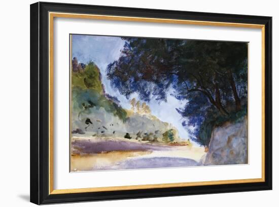 Landscape, Olive Trees, Corfu, 1909-John Singer Sargent-Framed Giclee Print