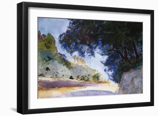 Landscape, Olive Trees, Corfu 1909-Eugène Boudin-Framed Giclee Print