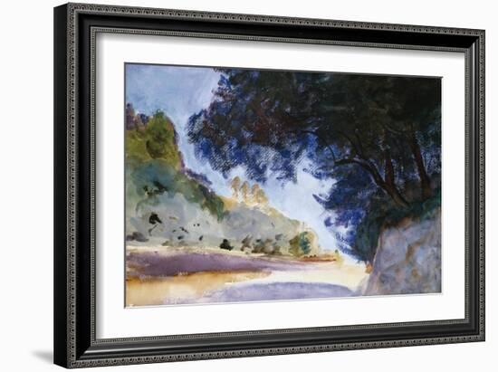 Landscape, Olive Trees, Corfu 1909-Eugène Boudin-Framed Giclee Print