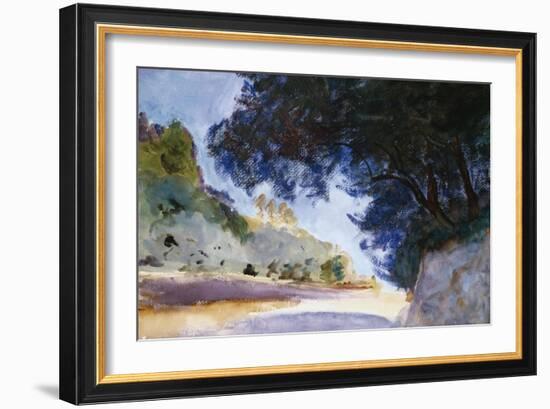 Landscape, Olive Trees, Corfu 1909-Eugène Boudin-Framed Giclee Print