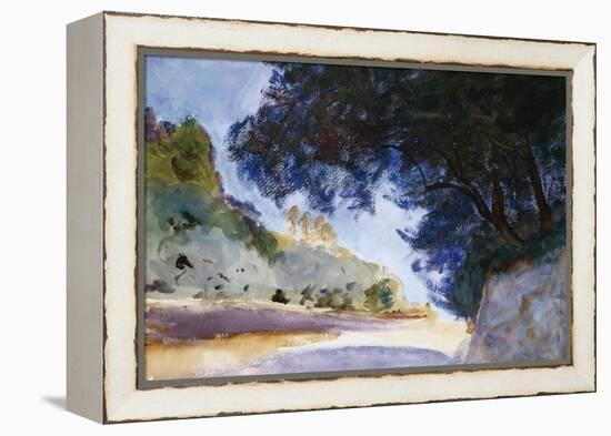 Landscape, Olive Trees, Corfu 1909-Eugène Boudin-Framed Premier Image Canvas