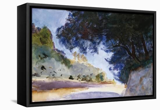 Landscape, Olive Trees, Corfu 1909-Eugène Boudin-Framed Premier Image Canvas