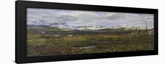 Landscape on Maloja or Return to His Hometown, 1895-Giovanni Segantini-Framed Giclee Print