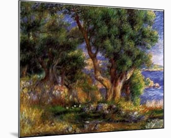 Landscape on the Coast Near Menton-Pierre-Auguste Renoir-Mounted Art Print