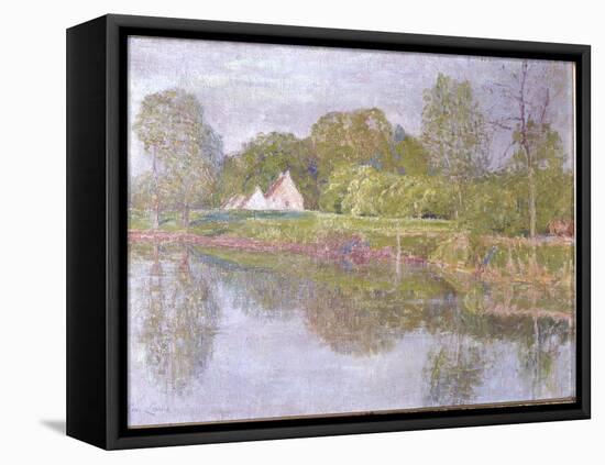 Landscape on the Lys, One Morning in May, 1902-Emile Claus-Framed Premier Image Canvas