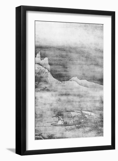 Landscape or Fishing, from 'The Kokka Tokyo'-Kano Masanobu-Framed Giclee Print