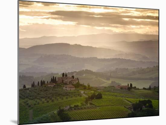 Landscape, San Gimignano, Tuscany, Italy-Doug Pearson-Mounted Premium Photographic Print