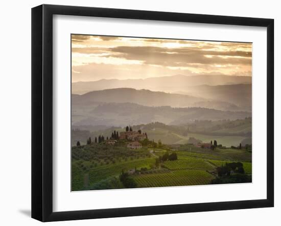 Landscape, San Gimignano, Tuscany, Italy-Doug Pearson-Framed Photographic Print