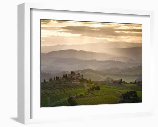 Landscape, San Gimignano, Tuscany, Italy-Doug Pearson-Framed Photographic Print