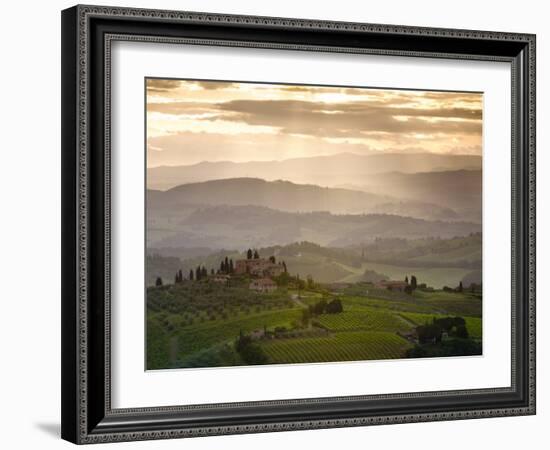 Landscape, San Gimignano, Tuscany, Italy-Doug Pearson-Framed Photographic Print