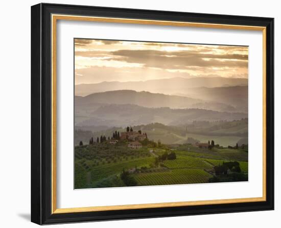 Landscape, San Gimignano, Tuscany, Italy-Doug Pearson-Framed Photographic Print