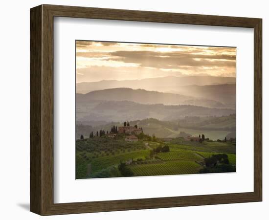 Landscape, San Gimignano, Tuscany, Italy-Doug Pearson-Framed Photographic Print