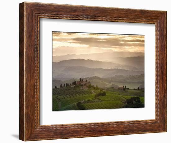 Landscape, San Gimignano, Tuscany, Italy-Doug Pearson-Framed Photographic Print