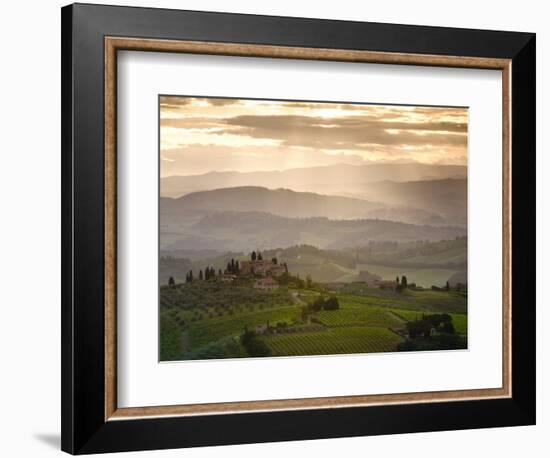 Landscape, San Gimignano, Tuscany, Italy-Doug Pearson-Framed Photographic Print