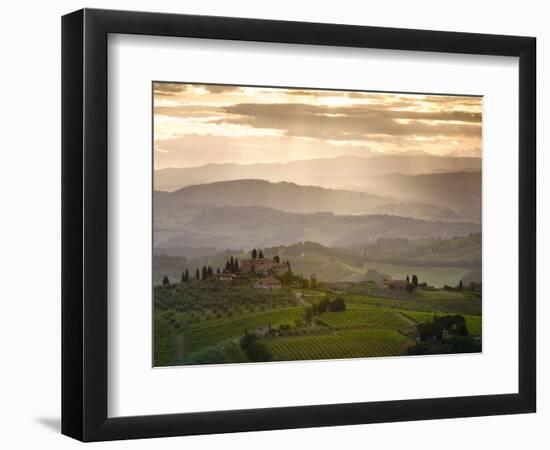 Landscape, San Gimignano, Tuscany, Italy-Doug Pearson-Framed Photographic Print