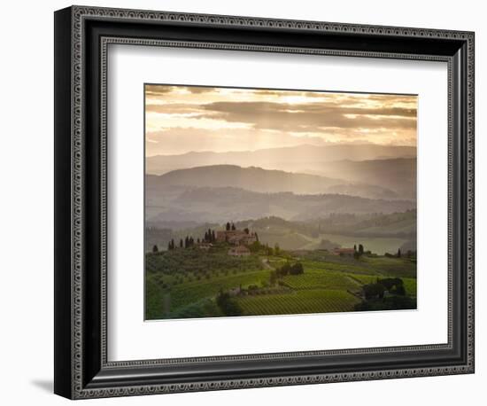 Landscape, San Gimignano, Tuscany, Italy-Doug Pearson-Framed Photographic Print