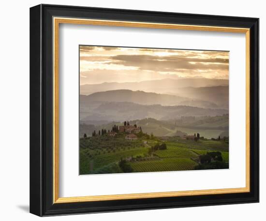 Landscape, San Gimignano, Tuscany, Italy-Doug Pearson-Framed Photographic Print