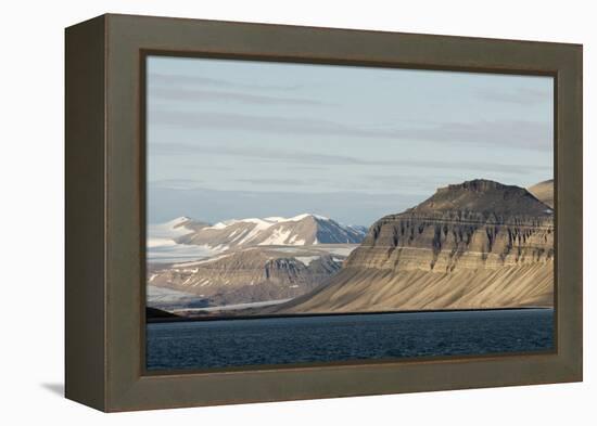 Landscape, Sassenfjorden, Spitsbergen, Svalbard, Norway-Steve Kazlowski-Framed Premier Image Canvas