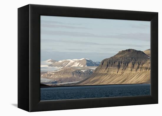 Landscape, Sassenfjorden, Spitsbergen, Svalbard, Norway-Steve Kazlowski-Framed Premier Image Canvas