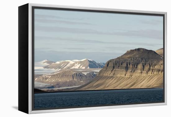 Landscape, Sassenfjorden, Spitsbergen, Svalbard, Norway-Steve Kazlowski-Framed Premier Image Canvas