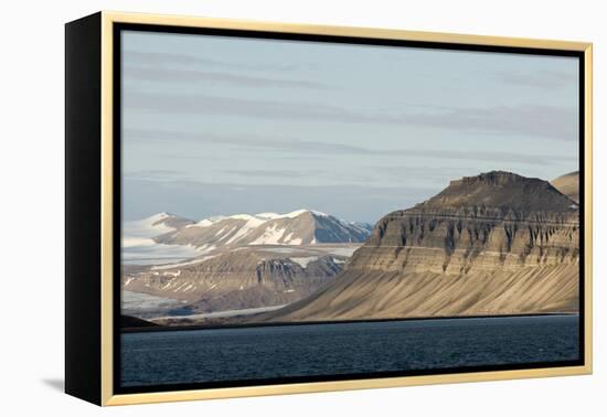 Landscape, Sassenfjorden, Spitsbergen, Svalbard, Norway-Steve Kazlowski-Framed Premier Image Canvas