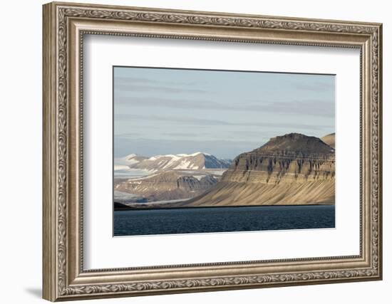 Landscape, Sassenfjorden, Spitsbergen, Svalbard, Norway-Steve Kazlowski-Framed Photographic Print