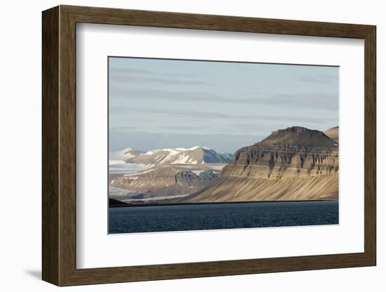 Landscape, Sassenfjorden, Spitsbergen, Svalbard, Norway-Steve Kazlowski-Framed Photographic Print