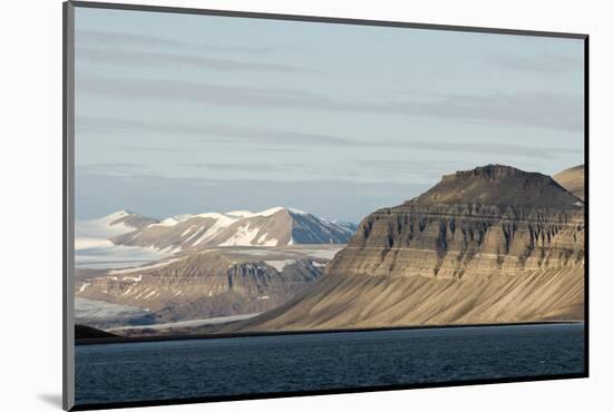 Landscape, Sassenfjorden, Spitsbergen, Svalbard, Norway-Steve Kazlowski-Mounted Photographic Print