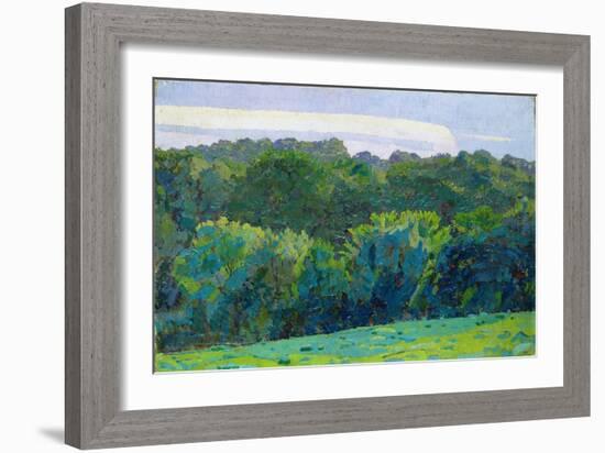 Landscape, Somerset, 1917 (Oil on Canvas)-Harold Gilman-Framed Giclee Print