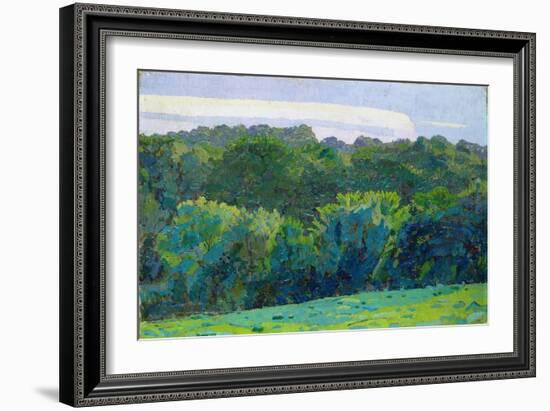 Landscape, Somerset, 1917 (Oil on Canvas)-Harold Gilman-Framed Giclee Print