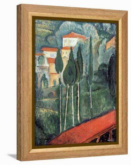 Landscape, South of France, 1919-Amedeo Modigliani-Framed Premier Image Canvas