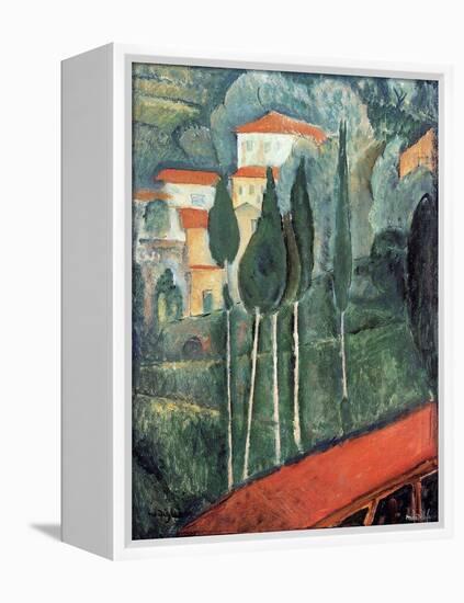 Landscape, South of France, 1919-Amedeo Modigliani-Framed Premier Image Canvas