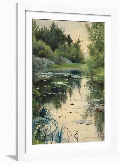 Landscape Study of Mora-Anders Zorn-Framed Giclee Print