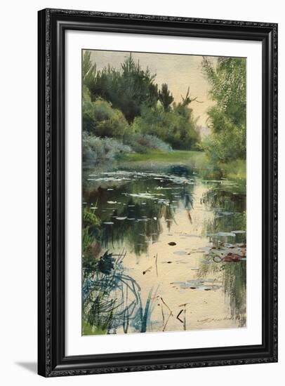 Landscape Study of Mora-Anders Zorn-Framed Giclee Print