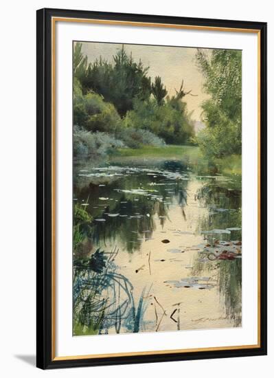 Landscape Study of Mora-Anders Zorn-Framed Giclee Print