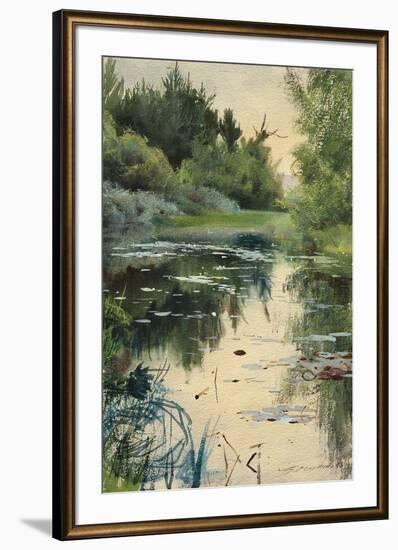 Landscape Study of Mora-Anders Zorn-Framed Giclee Print