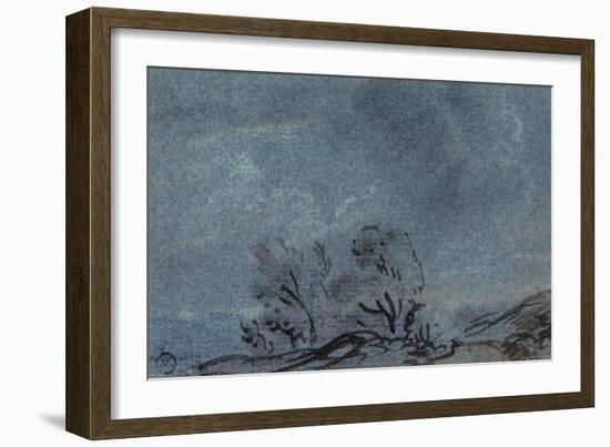 Landscape Study-Paul Sandby-Framed Giclee Print