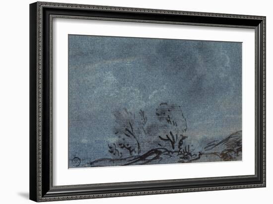 Landscape Study-Paul Sandby-Framed Giclee Print