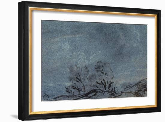 Landscape Study-Paul Sandby-Framed Giclee Print