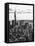 Landscape Sunset View, One World Trade Center, Manhattan, New York, US, Black and White Photography-Philippe Hugonnard-Framed Premier Image Canvas