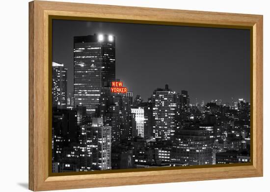 Landscape - The New Yorker - Manhattan by Night - New York City - United States-Philippe Hugonnard-Framed Premier Image Canvas